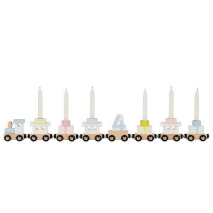 goki Geburtstagszug pastell mit Magnetverbindung (ohne Kerzen)