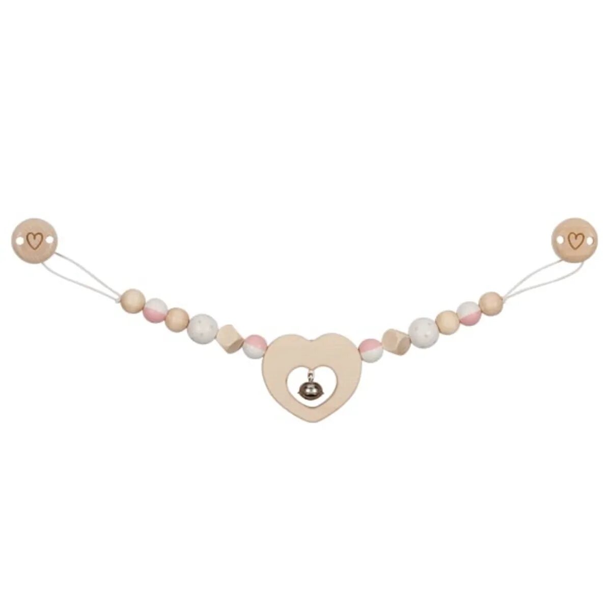 goki Kinderwagenkette Herz mit Clips