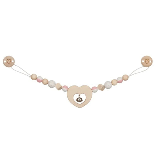 goki Kinderwagenkette Herz mit Clips