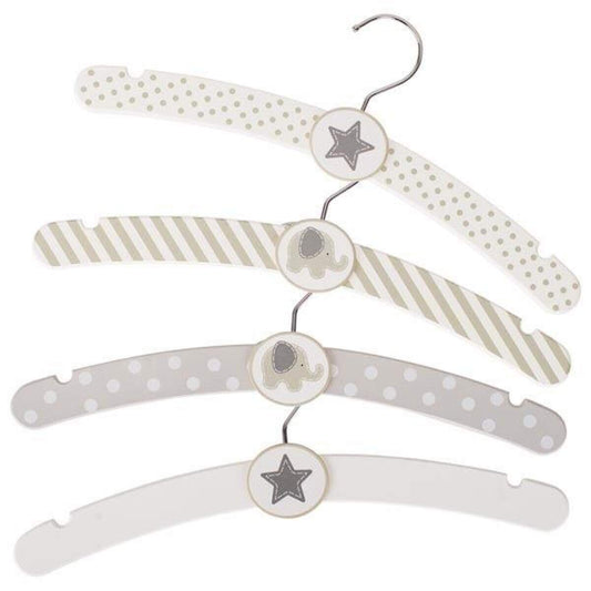 goki Kleiderbügel Elefanten und Sterne, 4 Stück
