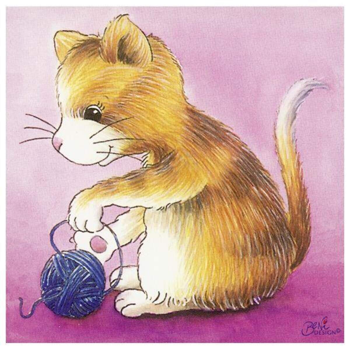 goki Würfelpuzzle Tierkinder, 4 Teile