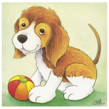 goki Würfelpuzzle Tierkinder, 4 Teile