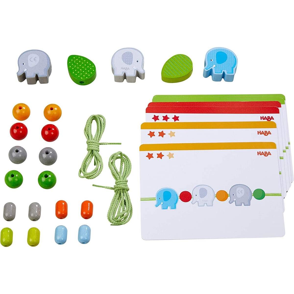 HABA 305779 Fädelspiel Elefanten