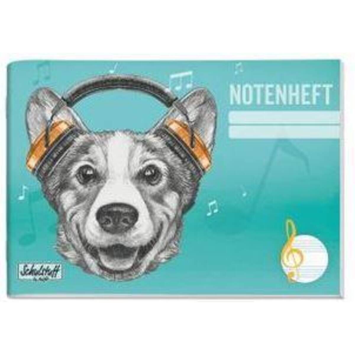 Häfft Schulstuff Notenheft A5, 1 Stück, 4-fach sortiert