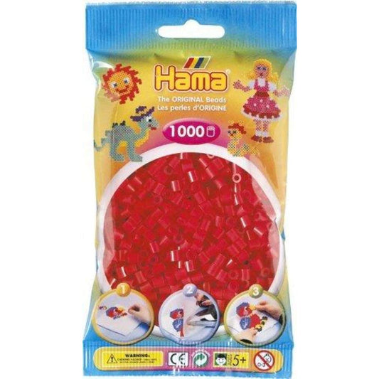 Hama Bügelperlen Midi Rot, 1000 Stück