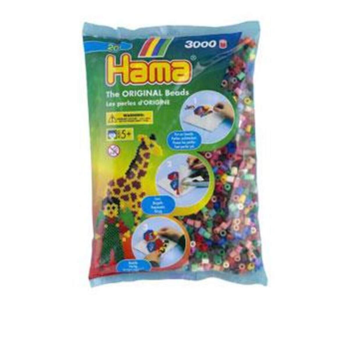 Hama Bügelperlen Midi Volltonmix,3000 Stück