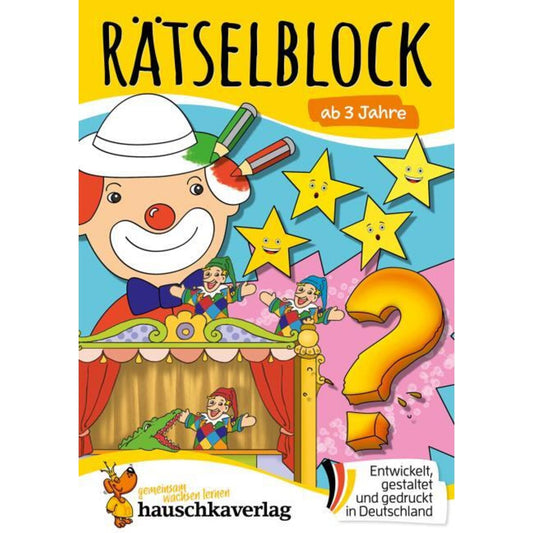 Hauschka Verlag Rätselblock ab 3 Jahre, Band 1