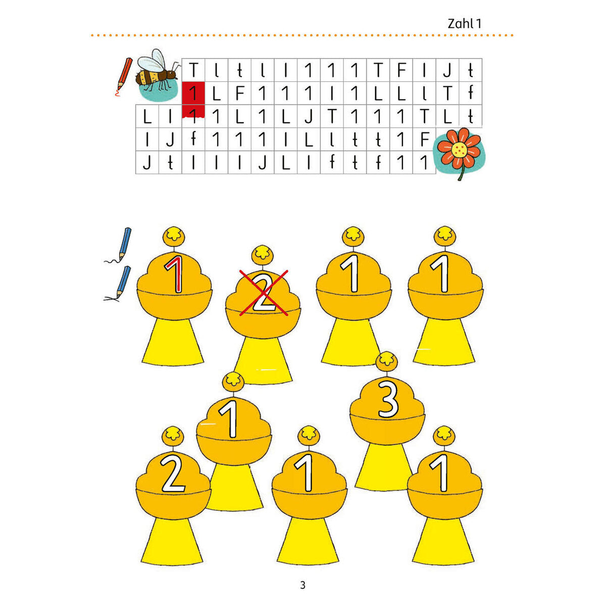 Hauschka Verlag Zahlen schreiben 1-10 - Vorschule, Schulanfang, 1. Klasse: Zählen, Mengen, erstes Rechnen