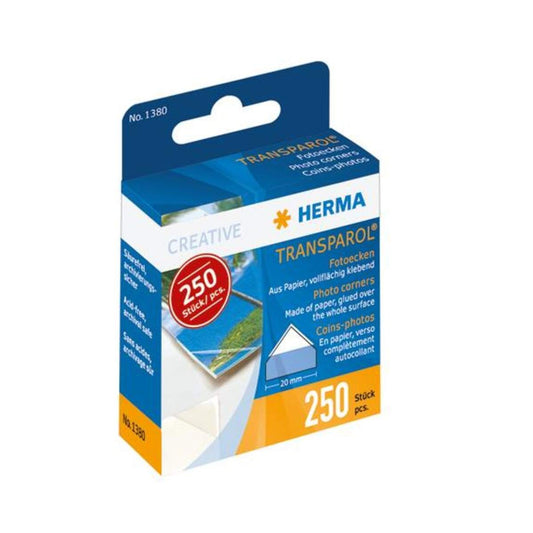 HERMA Transparol Fotoecken Spendepackung, 250 Stück