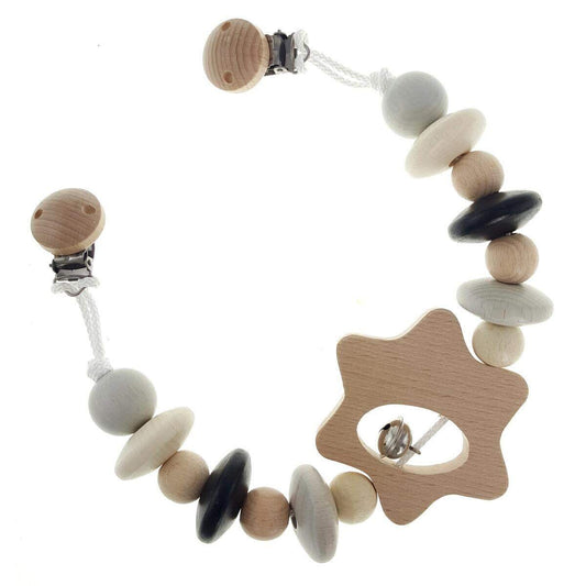 Hess Kinder Wagenkette Stern,nature schwarz, ca. 49 x 7 x 3,5 cm