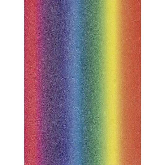 Heyda Glitterkarton A4 regenbogen