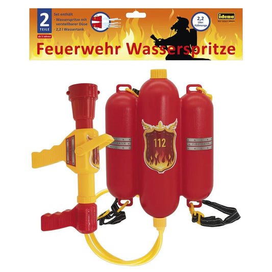 Idena Feuerwehr Wasserspritze mit Tank