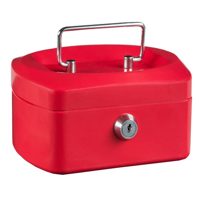 Idena Geldkassette 6", 155 x 120 x 90 mm, rot