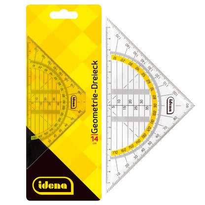 Idena Geometrie-Dreieck, 14 cm, transparent