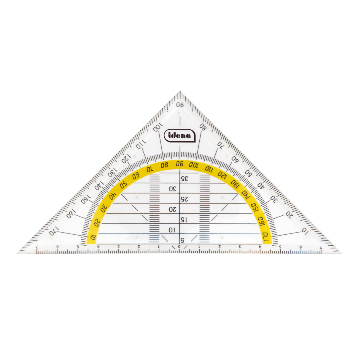 Idena Geometrie-Dreieck, 14 cm, transparent