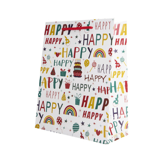 Idena Geschenktasche Happy Birthday 18 x 23 x 8 cm