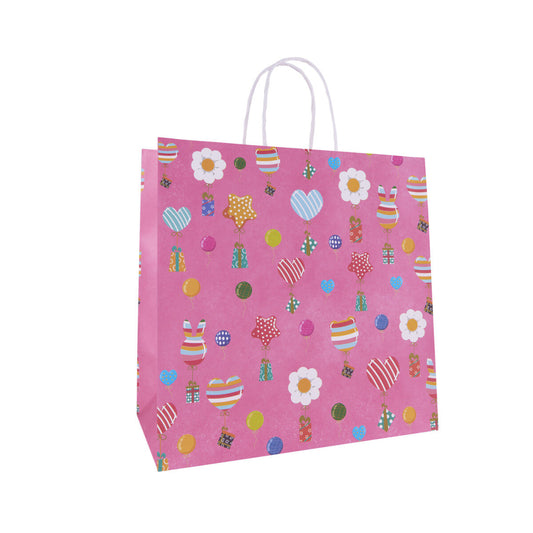 Idena Geschenktasche Kinder pink 28 x 28 x 15 cm