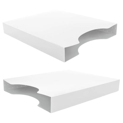 Idena Heftbox A4, transparent, hoch, Füllhöhe 4 cm