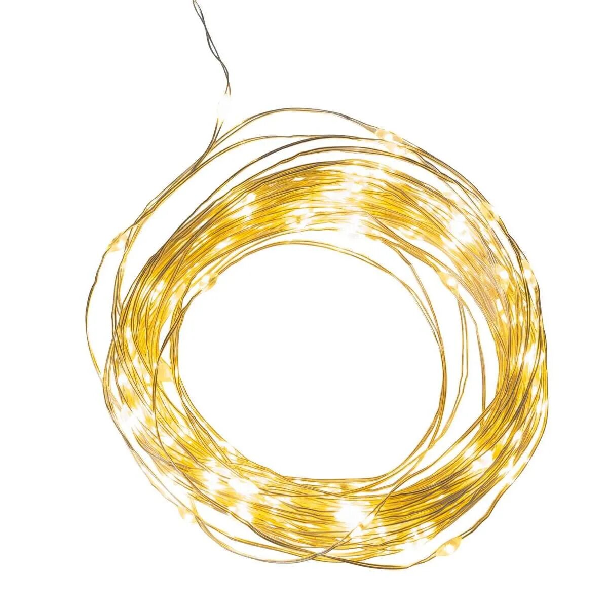 Idena LED Micro Lichterkette, 120 LED warmweiß, mit Silberdraht, USB, für innen, ca. 13,50 m