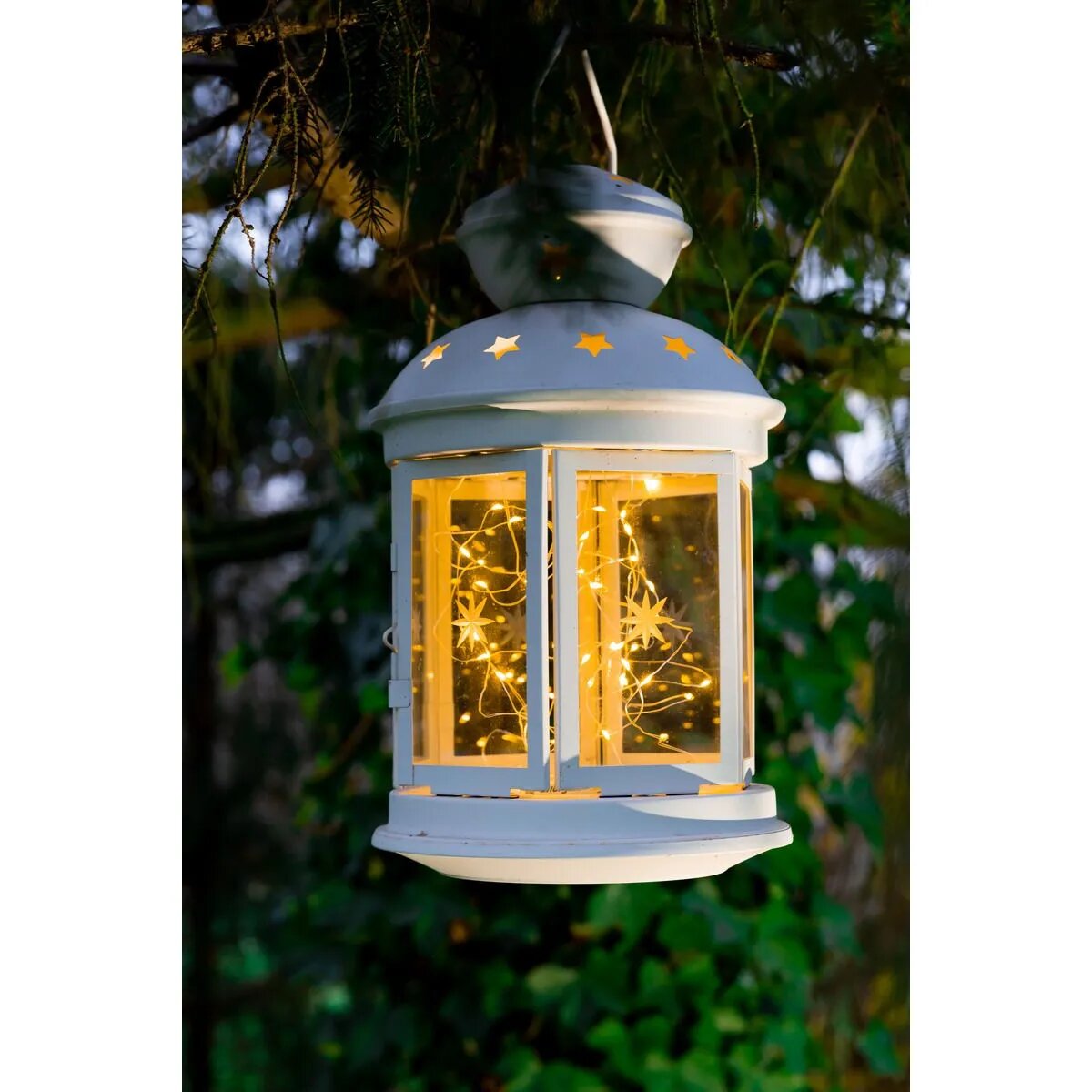 Idena LED Micro Lichterkette, 120 LED warmweiß, mit Silberdraht, USB, für innen, ca. 13,50 m