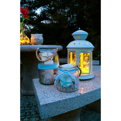 Idena LED Micro Lichterkette, 120 LED warmweiß, mit Silberdraht, USB, für innen, ca. 13,50 m