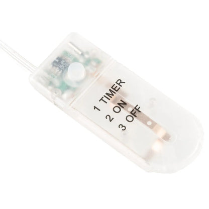 Idena LED Micro Lichterkette mit 100 LED in warm weiß, mit 6 Stunden Timer Funktion, ca. 10,2 m