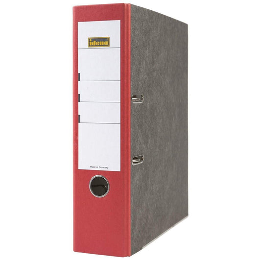 Idena Ordner Wolkenmarmor A4, 8 cm breit, rot