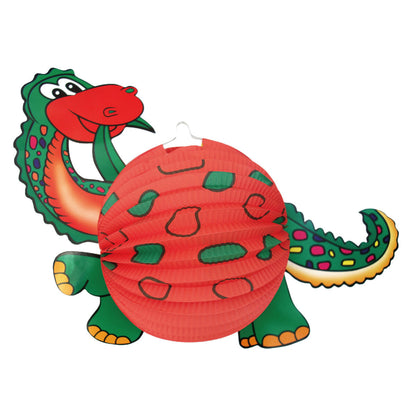 Idena Papier Laterne Dino für Kerze oder Teelicht 44 x 35 cm