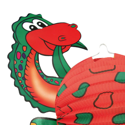 Idena Papier Laterne Dino für Kerze oder Teelicht 44 x 35 cm