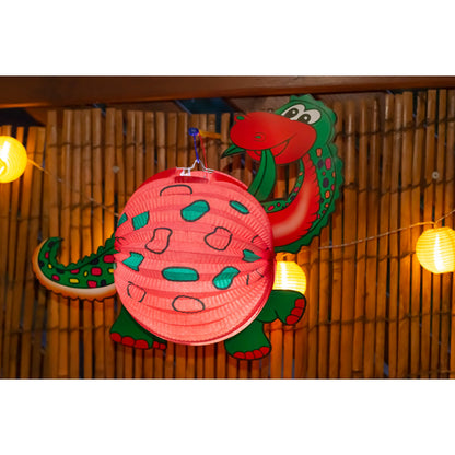 Idena Papier Laterne Dino für Kerze oder Teelicht 44 x 35 cm