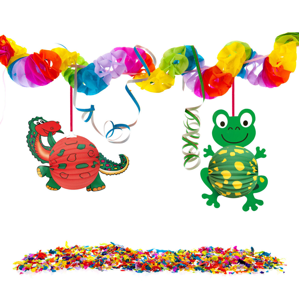 Idena Papier Laterne Dino für Kerze oder Teelicht 44 x 35 cm