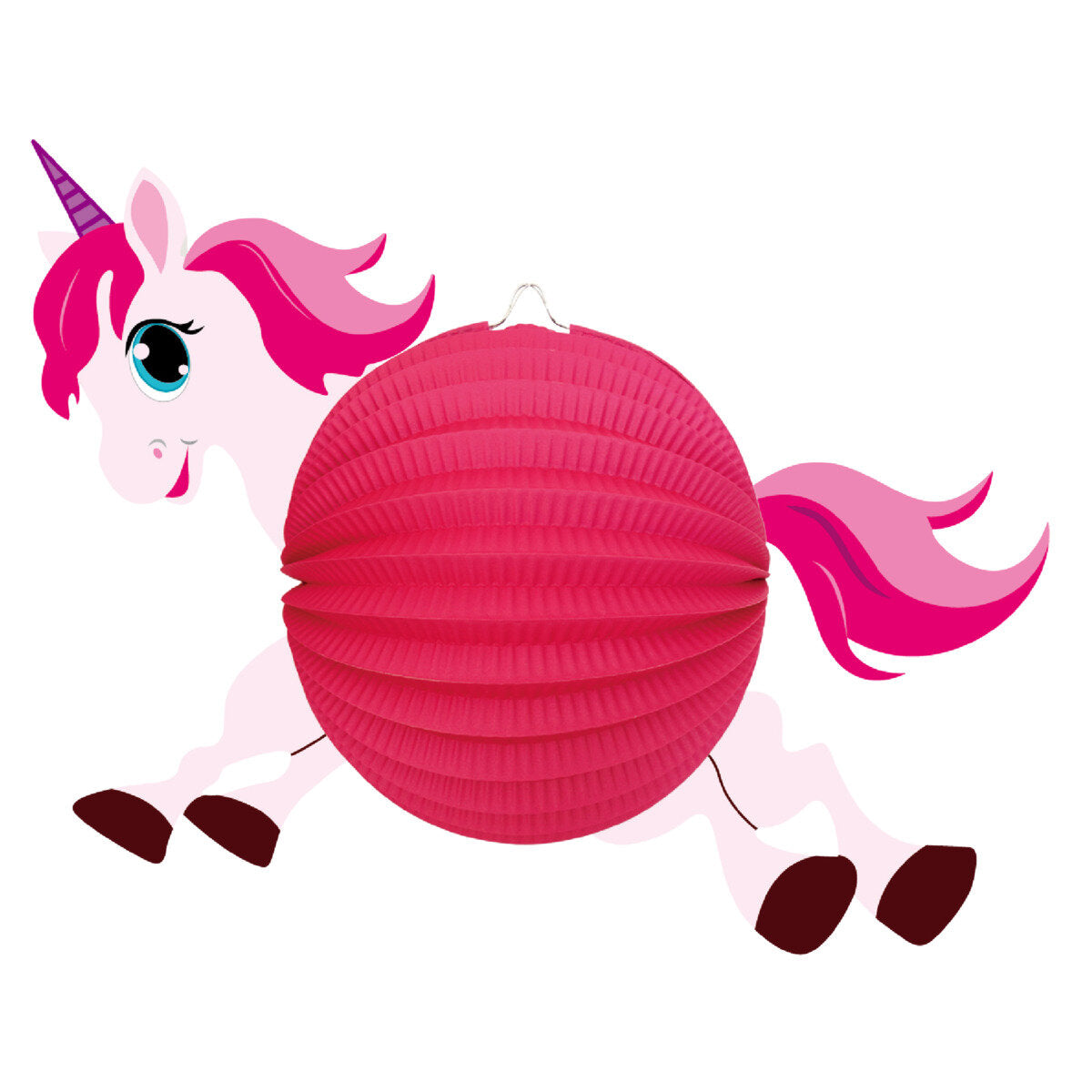 Idena Papier Laterne Einhorn für Kerze oder Teelicht 44 x 35 cm