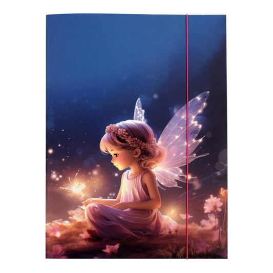 Idena Sammelmappe Fee mit Gummizug 400g/m² DIN A3