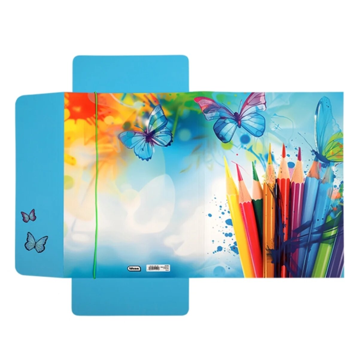 Idena Sammelmappe Schmetterling mit Gummizug 400g/m² DIN A3