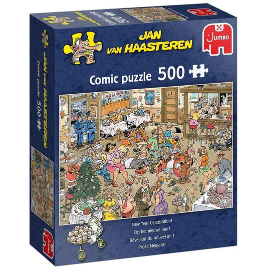 Jumbo Spiele Puzzle - Jan van Haasteren: Prosit Neujahr!, 500 Teile