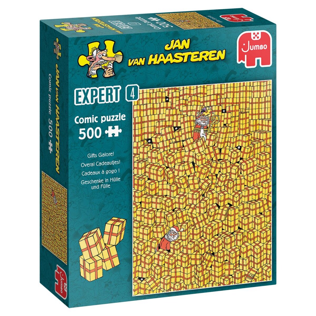 Jumbo Spiele Puzzle - Jan van Haasteren Expert: Geschenke in Hülle und Fülle, 500 Teile