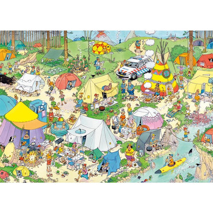 Jumbo Spiele Puzzle - Jan van Haasteren: Camping im Wald, 1000 Teile