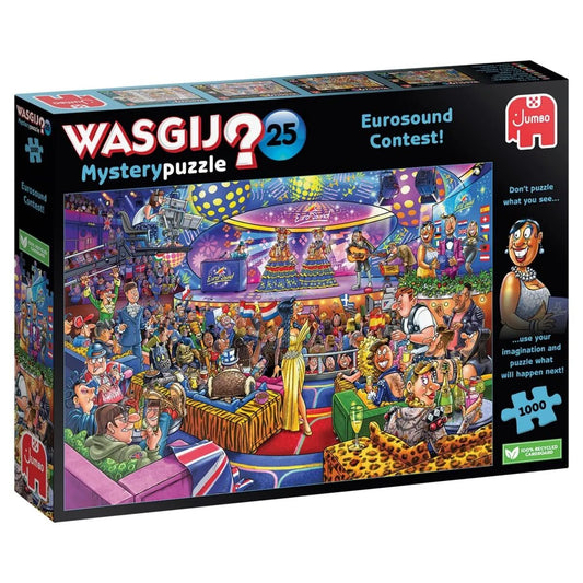 Jumbo Spiele Puzzle - Wasgij Mystery 25: Eurosound Contest, 1000 Teile