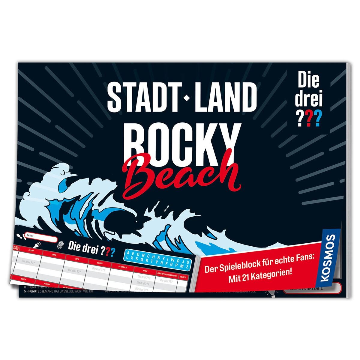 KOSMOS Die drei ??? Stadt Land Rocky Beach