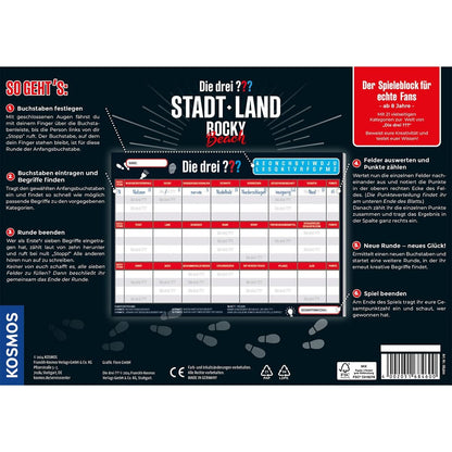 KOSMOS Die drei ??? Stadt Land Rocky Beach