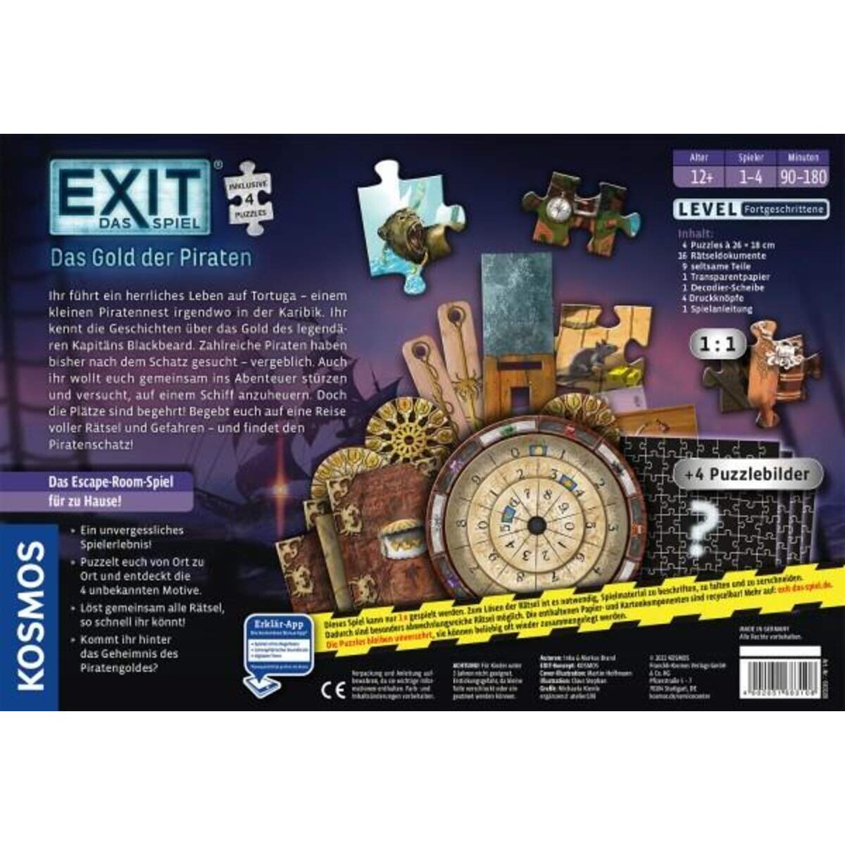 KOSMOS EXIT®-Das Spiel+Puzzle Das Gold der Piraten