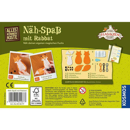 KOSMOS Alleskönner Kiste - Schule der magischen Tiere: Nähspaß mit Rabbat