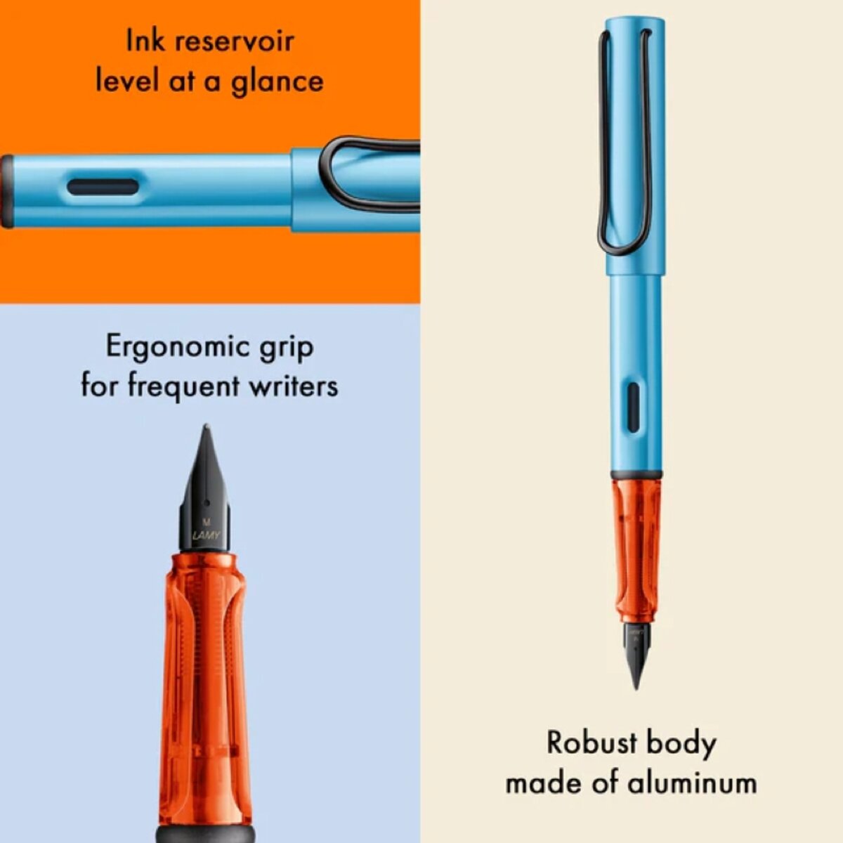 LAMY AL-star leichter Füllfederhalter denim Minenstärke M blau