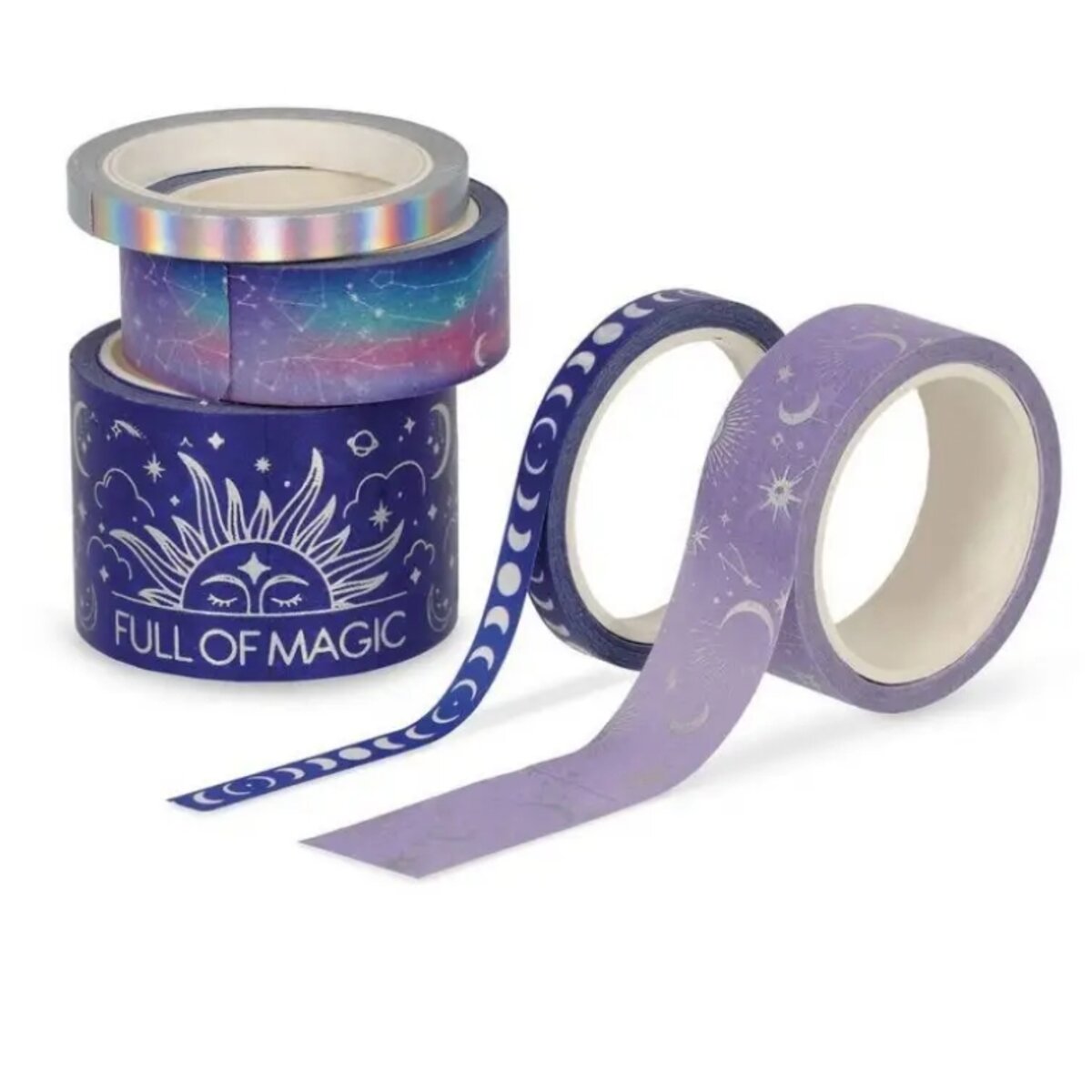 Legami 5 Papier Klebebänder im Set Full of Magic Tape by Tape