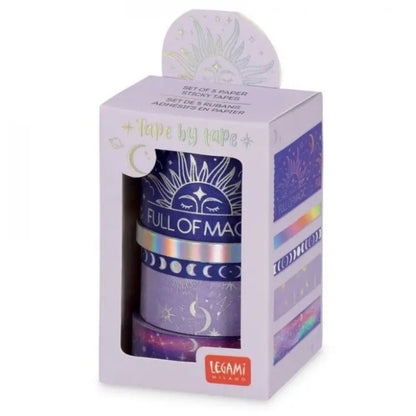 Legami 5 Papier Klebebänder im Set Full of Magic Tape by Tape