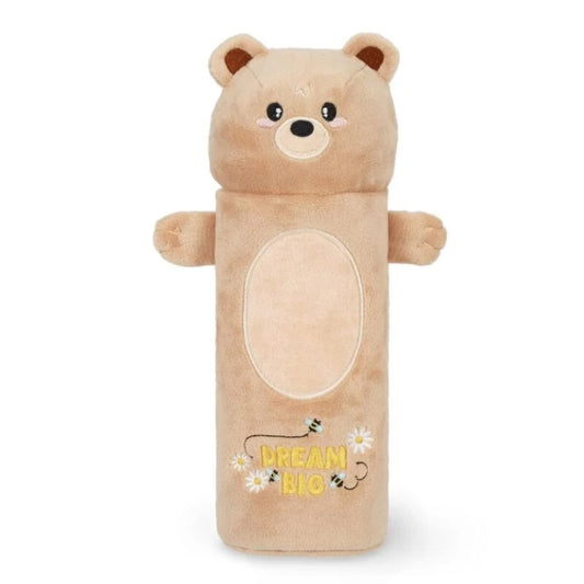 Legami Plüsch Schlampermäppchen Bär braun 14 x 8 x 24,5 cm