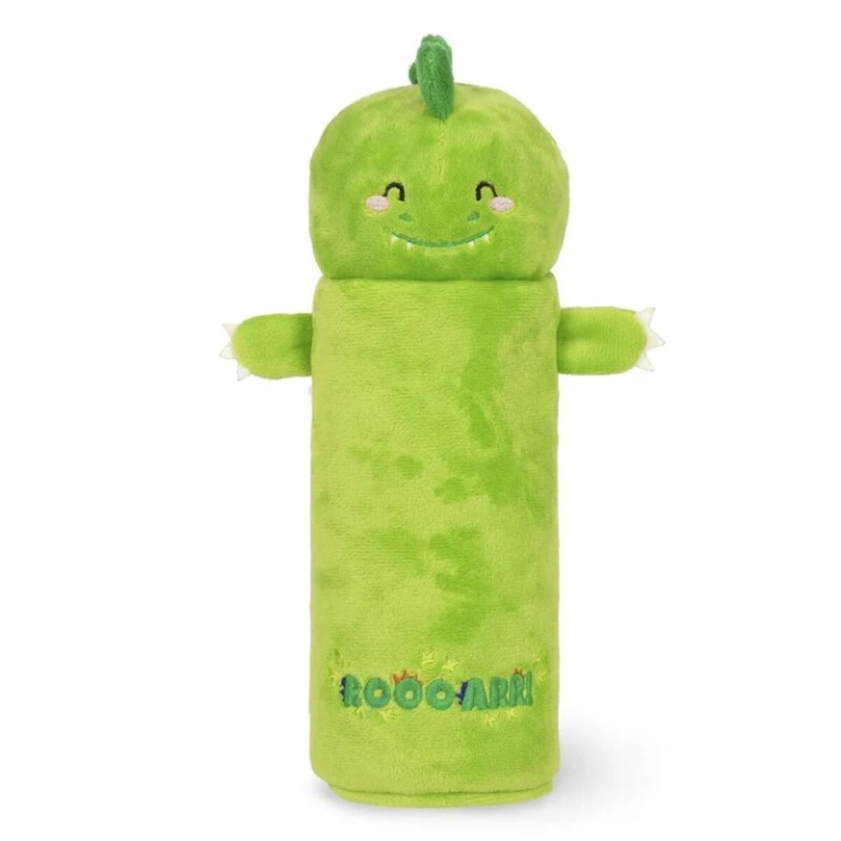 Legami Plüsch Schlampermäppchen Dino grün 14 x 8 x 24,5 cm