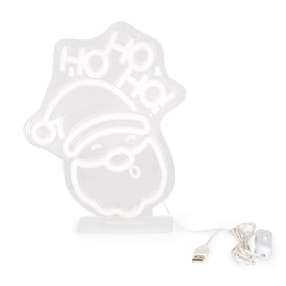Legami USB-Lampe Weihnachtmann Neon Effekt 21 x 1,5 x 26,5 cm