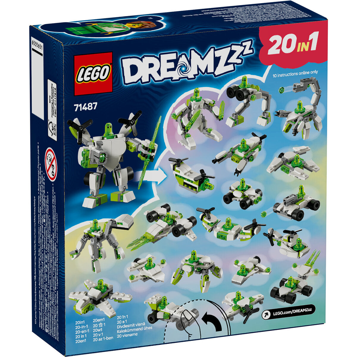 LEGO® DREAMZzz™ 71487 Z-Blob's Roboter- und Fahrzeugabenteuer