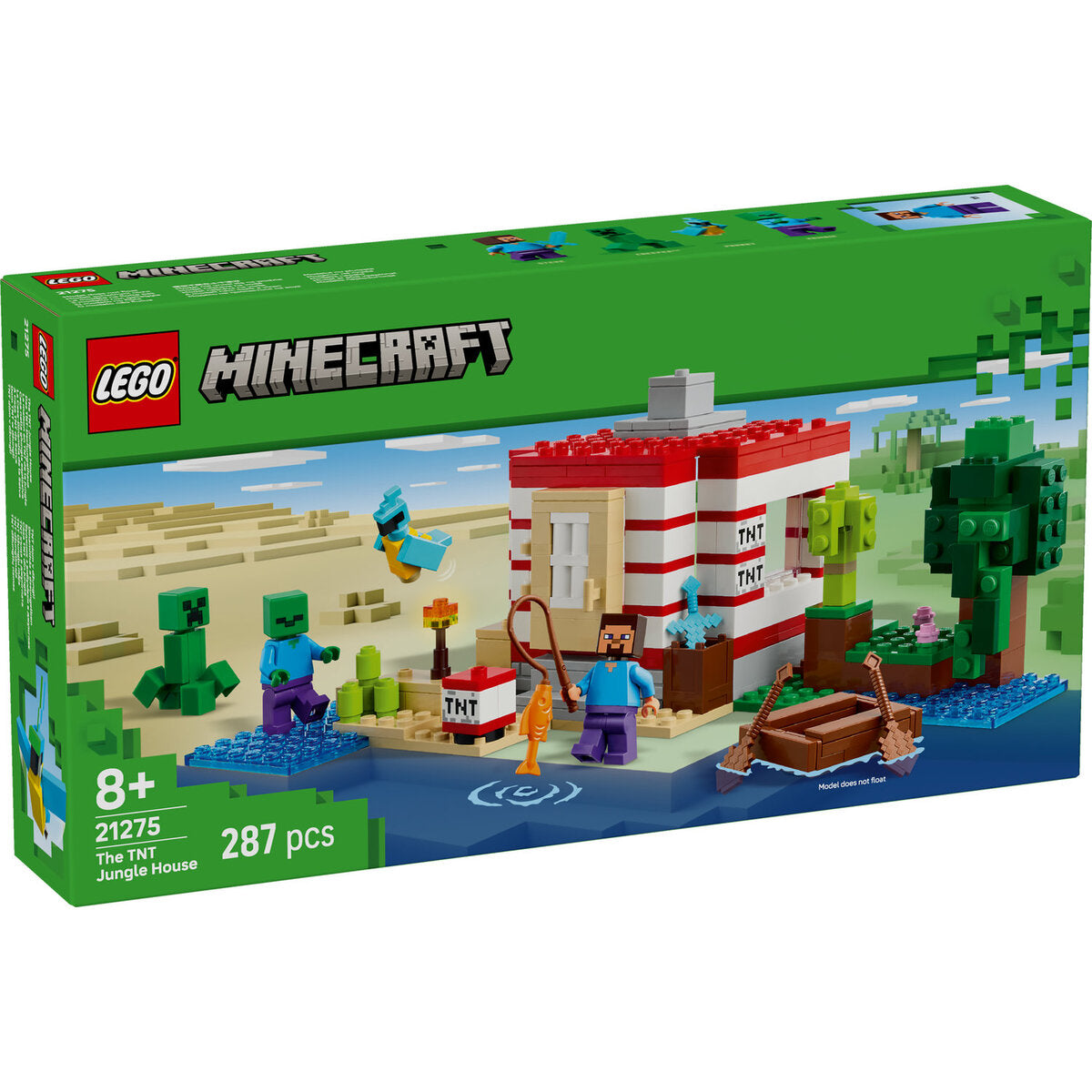 LEGO® Minecraft™ 21275 Das TNT-Dschungelhaus